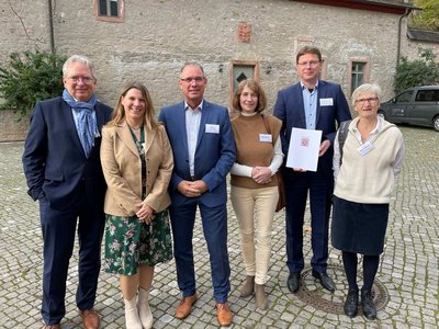 Auszeichnung der Region Limburg-Weilburg als LEADER-Region im Kloster Eberbach
